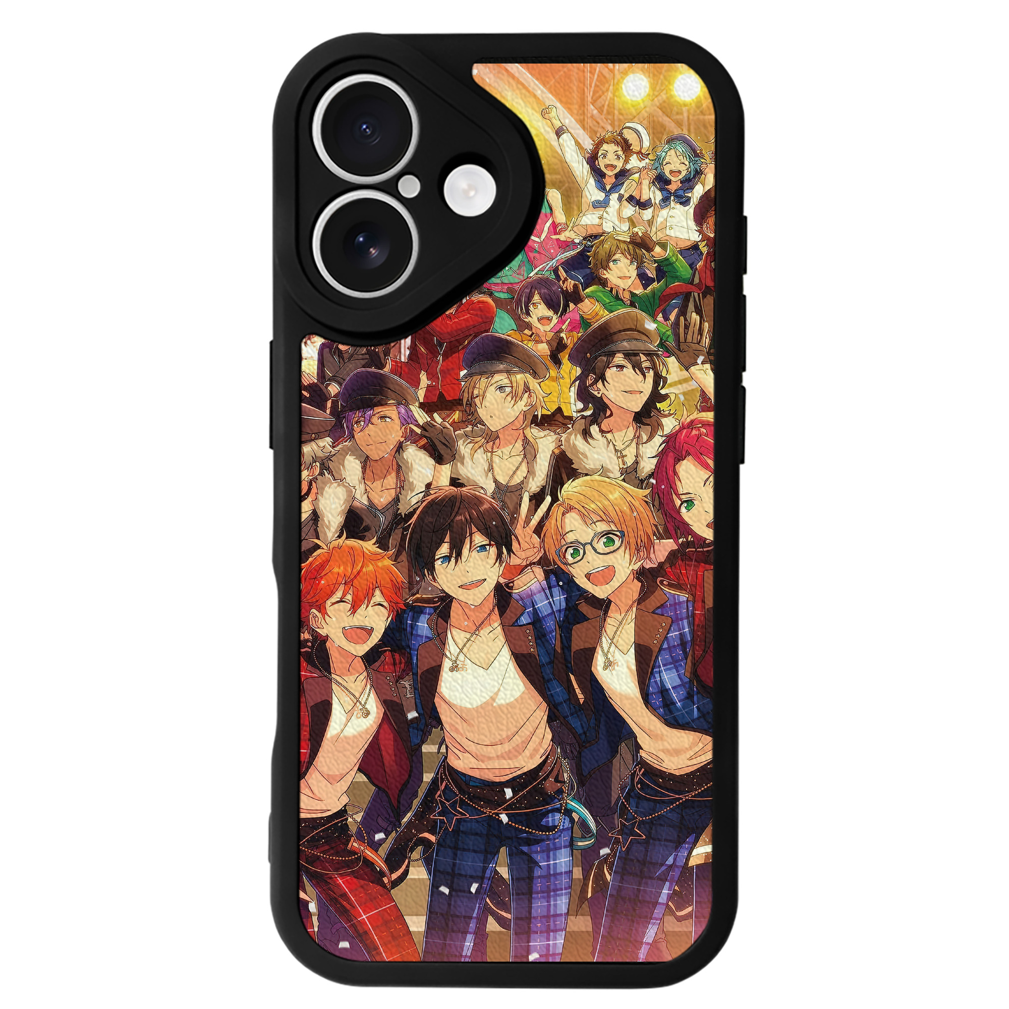 （画像用） あんさんぶるスターズ! Ensemble Stars 【iPhone 16シリーズ対応】シリコンスマホケース（レザー調） 材質：シリコン